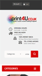 Mobile Screenshot of print4u.co.uk